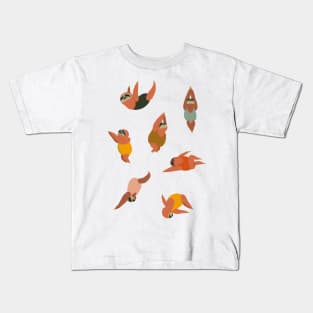 Sloth Swimmer Kids T-Shirt